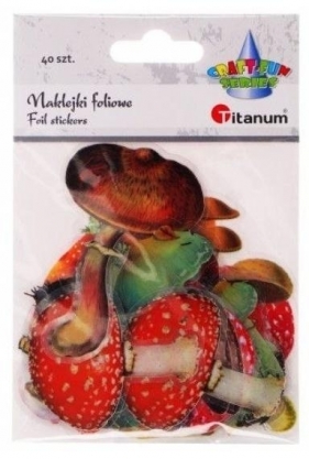 Naklejki foliowe grzyby 40szt