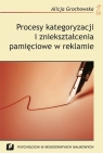 Procesy kategoryzacji i zniekształcenia pamięciowe w reklamie Grochowska Alicja