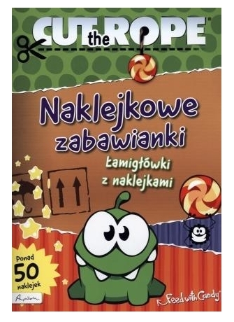 Cut The Rope Naklejkowe zabawianki Łamigłówki z naklejkami