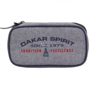 Piórnik owalny kompaktowy Dakar grey