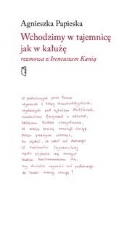 Wchodzimy w tajemnicę jak w kałużę. Rozmowa z Ireneuszem Kanią - Agnieszka Papieska