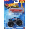 Hot Wheels Monster Trucks Pojazd 1:64 + auto JCG42