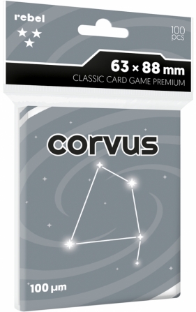 Koszulki na karty Rebel (63x88 mm) Corvus Premium, 100 sztuk