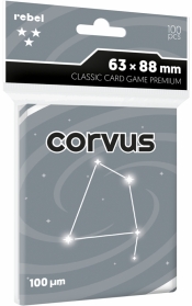 Koszulki na karty Rebel (63x88 mm) Corvus Premium, 100 sztuk
