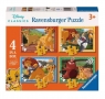 Ravensburger, Puzzle 4w1: Król Lew (12004025) Wiek: 3+