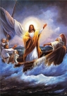 Diamentowa mozaika  Jezus na łodzi  NO-1007125 7+