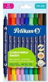  Flamastry Colorella Twin dwustronne 10kol. PELIKAN