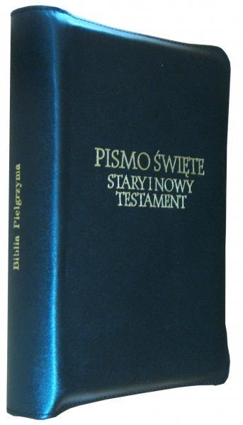 Biblia Pielgrzyma skórzany futerał czarny