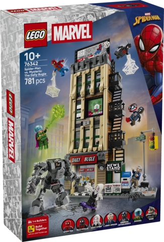 <img src='https://webimage.pl/pics/255/3/d5702018063255.jpg' style='height:440px' /> LEGO Super Heroes Spider-Man kontra Mysterio Daily Bugle 76342