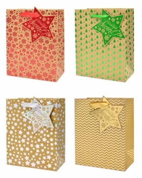 Torba QPM Boże Narodzenie Kraft MIX