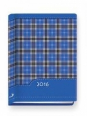 Terminarz 2016 - B7 Kolorowy - kratka niebieska - Opracowanie zbiorowe