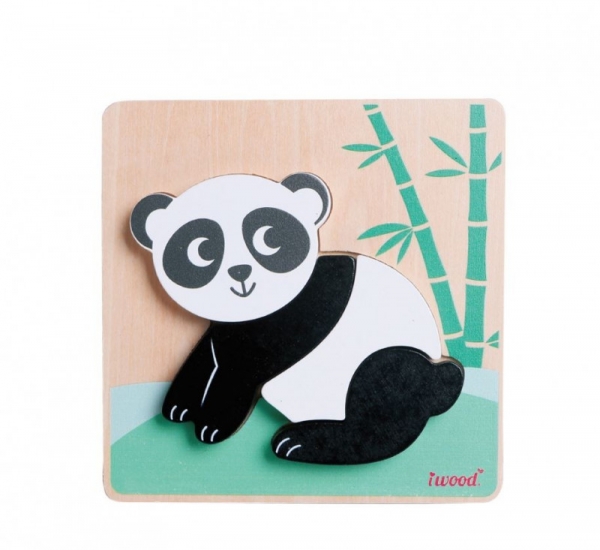 Ukladanka drewniana zwierzątka Panda (11025A)