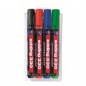 Markery permanentne Edding 330, 4 kolory