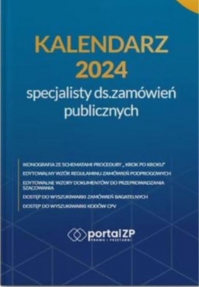Kalendarz specjalisty ds. zamówień publicznych 2024 - Bełdowska Katarzyna