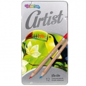 Kredki ołówkowe Colorino Artist, metalowe pudełko, 12 kolorów (83256PTR)