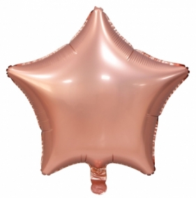 Balon foliowy Godan Różowo-złota gwiazda matowa 18cal (BG-HMRZ)