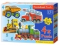 Puzzle konturowe 4w1: Vehicles (04256)