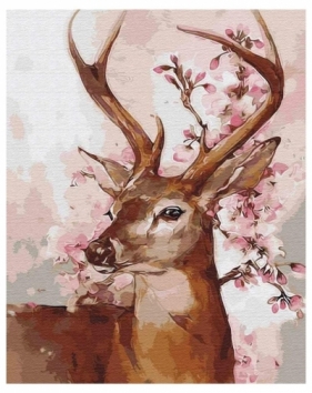 Malowanie po numerach - Wiosenny jeleń 40x50cm