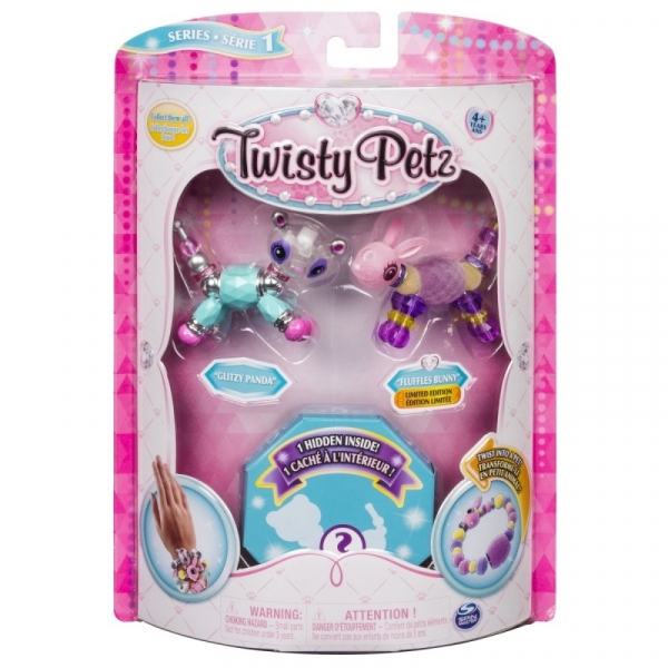 Bransoletki Twisty Petz - 3-pak Panda, królik, kot (6044203/20103206)