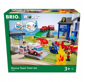 Brio World: Zestaw Deluxe - Straż Pożarna i Policja (63602500)