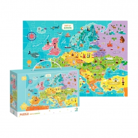 Puzzle - Mapa Europy, 100 el. (DOP300124)