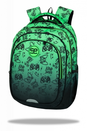 Coolpack, Plecak szkolny Fast - Game Over Gradient Green (F163969)