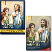 Pakiet: Podręcznik + zeszyt ćwiczeń. Bóg poszukuje człowieka. Szkoła podstawowa. Klasa 5. Religia. - Stanisław Łabendowicz