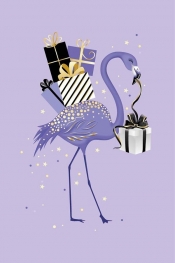 Karnet Uniwersalny - Lilac Flamingo
