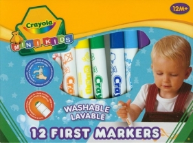 Flamastry Crayola zmywalne Mini Kids 12 sztuk (Uszkodzone opakowanie) (8325)