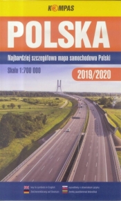 Polska Mapa samochodowa 2019/2020 1:700 000