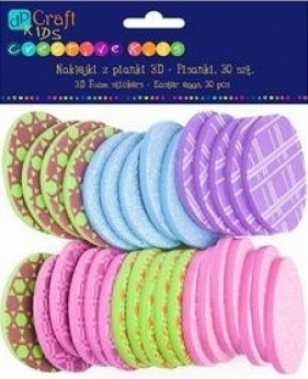 Naklejki z pianki 3D Pisanki 30 szt - KSPI-221