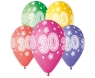 Balon gumowy Godan z nadrukiem liczby 30 5 szt mix 330 mm 13cal (GS120/30)