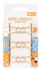 Happy Color, Klipsy metalowe 6 szt - CAT&DOG