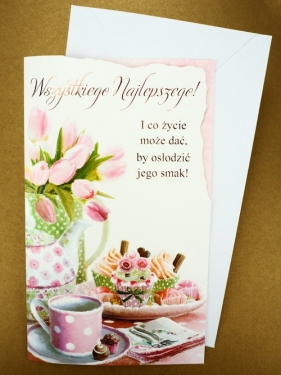 Karnet Życzenia z Kopertą
