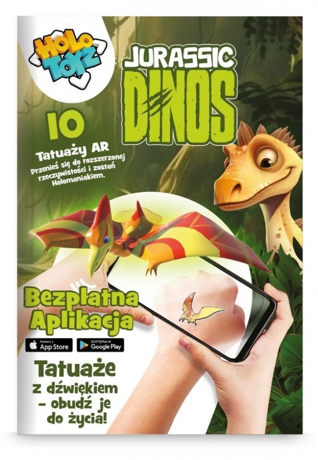 Tatuaże dla dzieci AR Jurassic Dinos