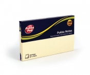 Karteczki samoprzylepne Pukka Pad 127x76mm 100 sztuk kolor żółty (6725-NTS)