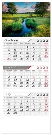 Kalendarz 2023 Trójdzielny Rzeczka