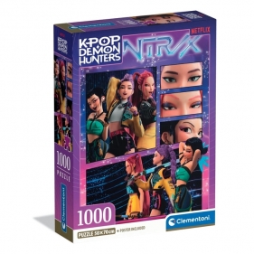 Clementoni, Puzzle 1000: Compact - Kpop Demon Hunters (37125)