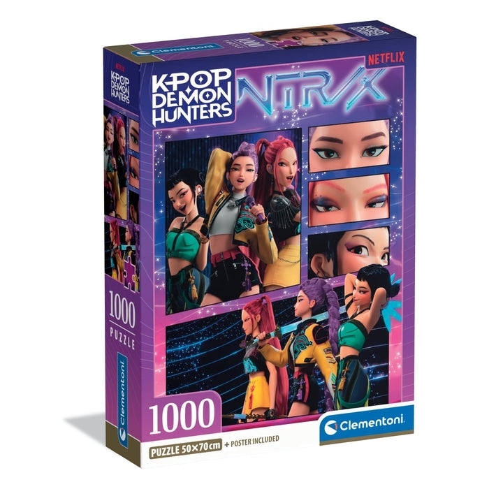 Clementoni, Puzzle 1000: Compact - Kpop Demon Hunters (37125)