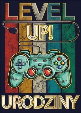 Karnet B6 Urodziny - Pad tęcza