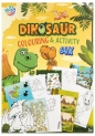 Kolorowanka i książeczka kreatywna Dino