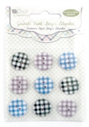 Guziki samoprzylepne 18 mm 9 szt Boys