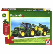 Puzzle 40: John Deere Traktor 6630 + zabawka