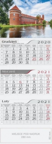 Kalendarz 2021 Trójdzielny Zamek CRUX