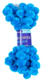 Girlanda z pomponów - niebieska (KSPO-047)