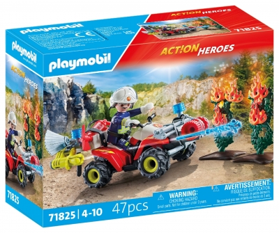 <img src='https://webimage.pl/pics/259/8/d4008789718259.jpg' style='height:440px' /> Playmobil Quad straży pożarnej w akcji 71825
