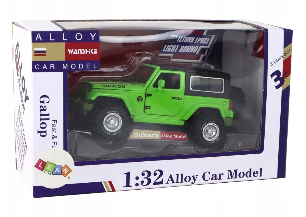 <img src='https://webimage.pl/pics/259/8/d5905679078259_1.jpg' style='height:440px' /> Terenówka na napęd frykcyjny 1:32 zielona