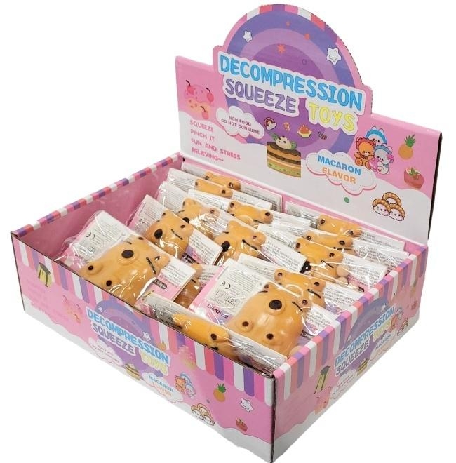 Gniotek kapibara z pomponami MIX