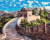 Malowanie po numerach - Wielki Mur Chiński 40x50cm