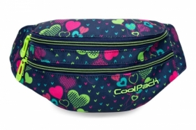CoolPack - Madison - Saszetka nerka - Lime hearts (B64010)
